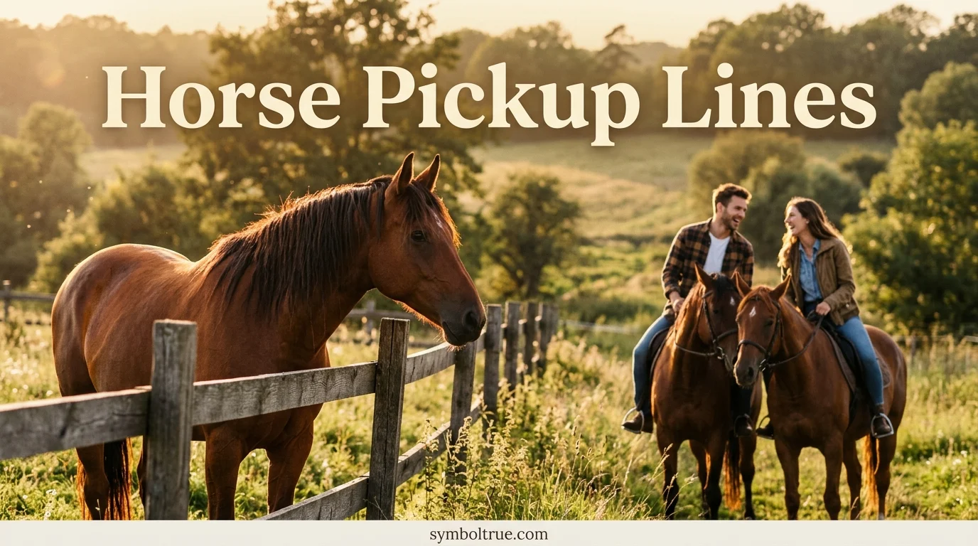 Horse Pickup Lines